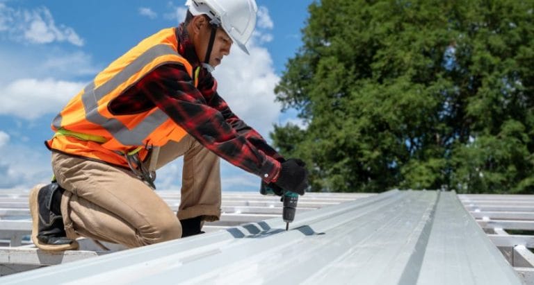 zinc roof repair